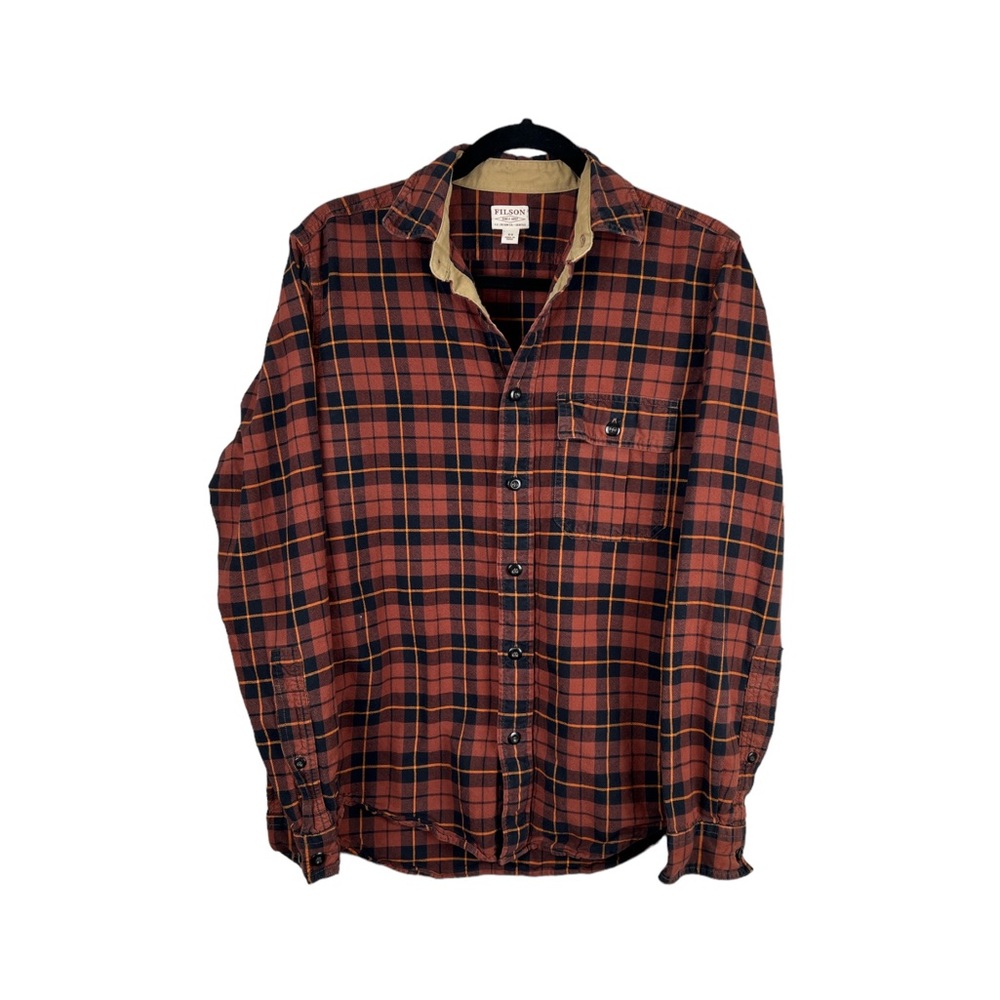Filson Men’s‎ Plaid Long Sleeve Button Down Flannel Shirt Size XS